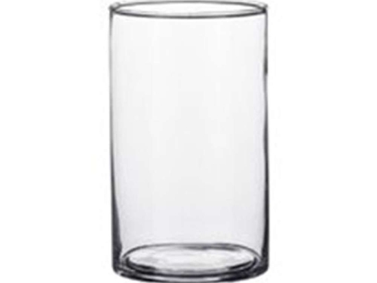 Βάζο Κυλινδρικό Carly 02.1041801 9x11cm Γυάλινο Clear Γυαλί