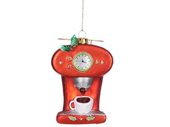 Χριστουγεννιάτικο Στολίδι Vintage Coffee Machine 02.1078540 11.5cm Red
