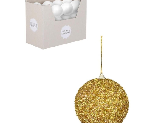 Χριστουγεννιάτικη Μπάλα Foam 02.1143436 10cm Gold