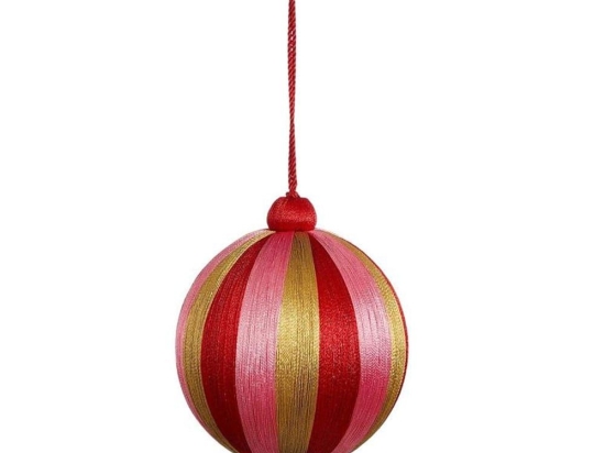 Χριστουγεννιάτικη Μπάλα 02.1161081 10cm Gold-Pink