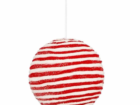 Χριστουγεννιάτικη Μπάλα 02.1162606 15cm Red-White