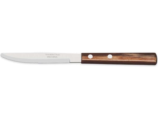 Μαχαίρι Φαγητού 020.21101.494 10,16cm Inox-Brown Ατσάλι,Polywood