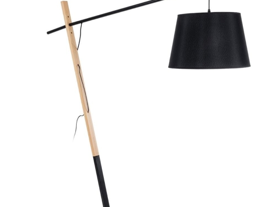 Φωτιστικό Δαπέδου Kelsie 02029 1xE27 IP20 40x125x140cm Black-Beige GloboStar