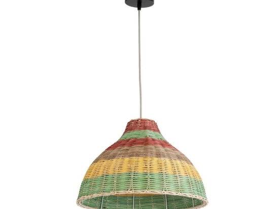 Φωτιστικό Οροφής Κρεμαστό Caballeros 02053 Boho 1xE27 IP20 40x27cm Multi GloboStar