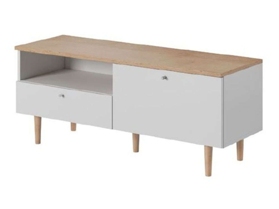 Έπιπλο TV 02107-LV-STV Αμμος+ Λευκό 120x49x40cm