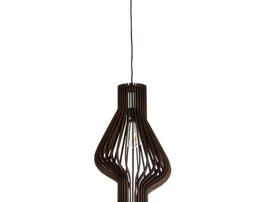 Φωτιστικό Οροφής Κρεμαστό Mihiro 02173 Boho 1xE27 IP20 32x56cm Dark Brown GloboStar