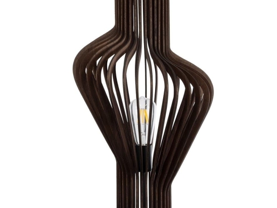 Επιτραπέζιο Φωτιστικό Mihiro 02177 Boho 1xE27 IP20 33x57cm Dark Brown-Black GloboStar