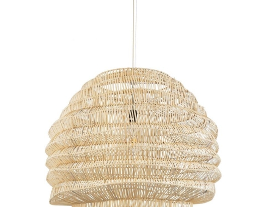 Φωτιστικό Οροφής Κρεμαστό Oregon 02207 Boho 1xE27 IP20 80x65cm Beige GloboStar