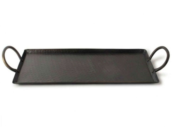 Δίσκος Σερβιρίσματος 02270030 49,5x17x3cm Black Gusta Μέταλλο