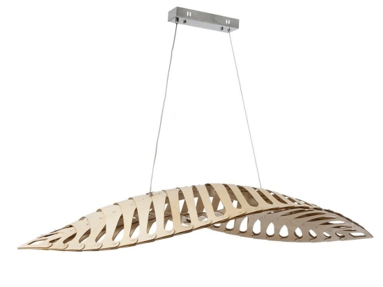 Φωτιστικό Οροφής Κρεμαστό Nani 02285 LED 60W 4500K IP20 120x48x18cm Natural GloboStar