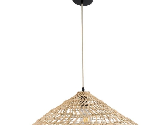 Φωτιστικό Οροφής Κρεμαστό Kaia 02346 Boho 1xE27 IP20 60x20cm Beige GloboStar