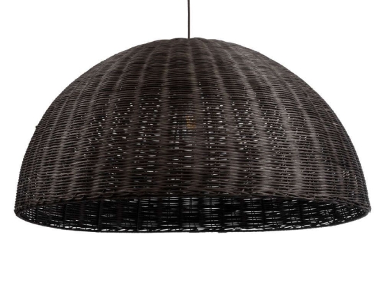 Φωτιστικό Οροφής Montana 02382 Φ80x40cm 1xE27 IP20 Dark Brown GloboStar