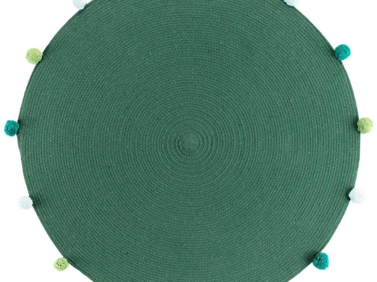 Χαλί Παιδικό Στρογγυλό 027.1609495 Green 90X90cm Round
