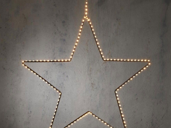 Αστέρι Φωτιζόμενο Με 180 LED 03.02693 60cm Black