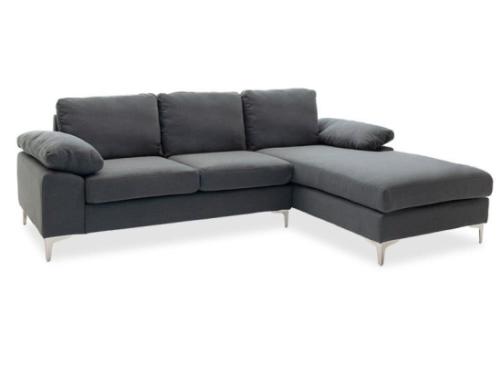 Καναπές Γωνιακός Cohen Αριστερή Corner 035-000032 Anthracite 240x159x83 Ξύλο,Ύφασμα