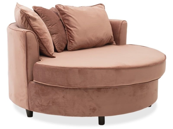 Πολυθρόνα Ophelia 035-000040 123x120x85cm Apple Mdf, Ύφασμα