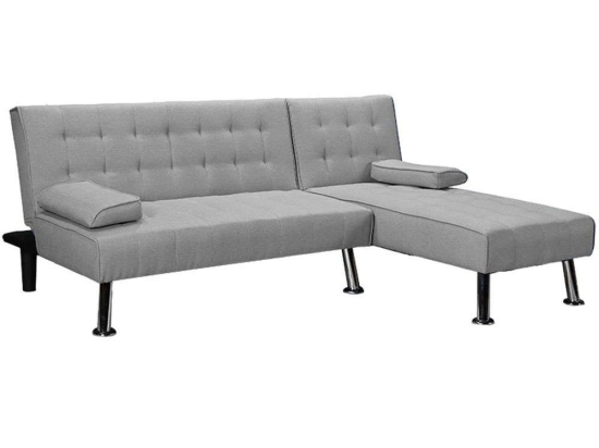 Καναπές - Κρεβάτι Γωνιακός Brisk 035-000069 200x146x75cm Grey