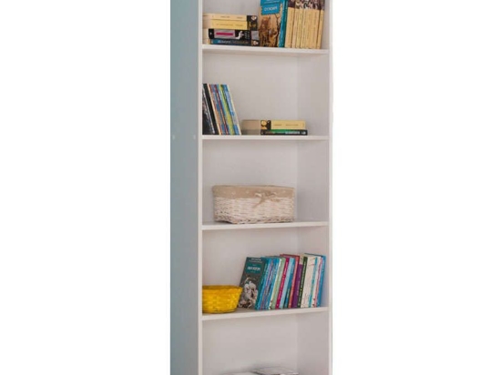Βιβλιοθήκη Max Λευκή 58X23X170Cm 039-000015 Μελαμίνη