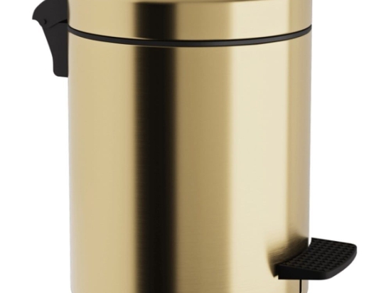 Κάδος Απορριμμάτων Soft Close 5Lt 05-136-023 20x28cm Brushed Brass Pam&Co Ορείχαλκος