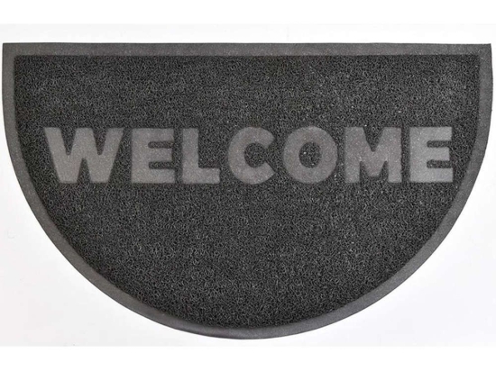 Πατάκι Εισόδου Μισοφέγγαρο Welcome 05.144161002 45x75cm Grey 45X75