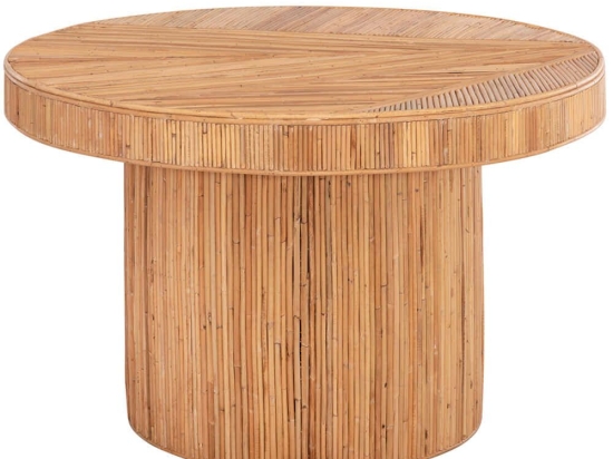 Τραπέζι Gatsby HM9884 Φ120x76cm Natural Rattan