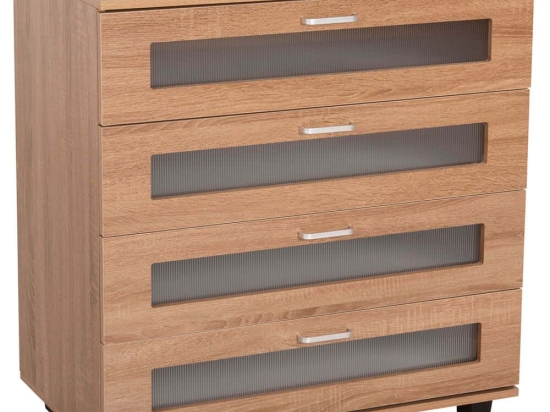 Συρταριέρα Thorgan HM9880.01 80x40x83cm Sonoma