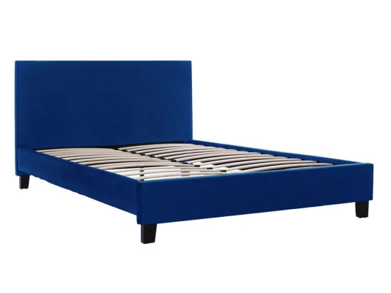 Κρεβάτι Becca HM553.18 160x210x98cm Για Στρώμα 150x200cm Blue Διπλό