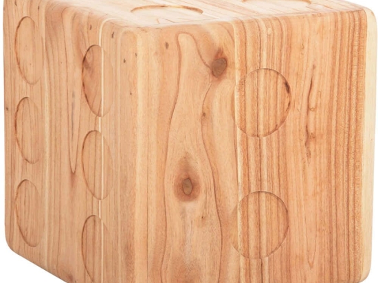 Σκαμπό Ζάρι HM7898.02 40x40x40cm Natural