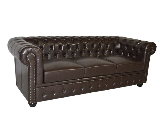 Καναπές T.Chesterfield Hm3009.01 208x90x73 cm Τεχνόδερμα