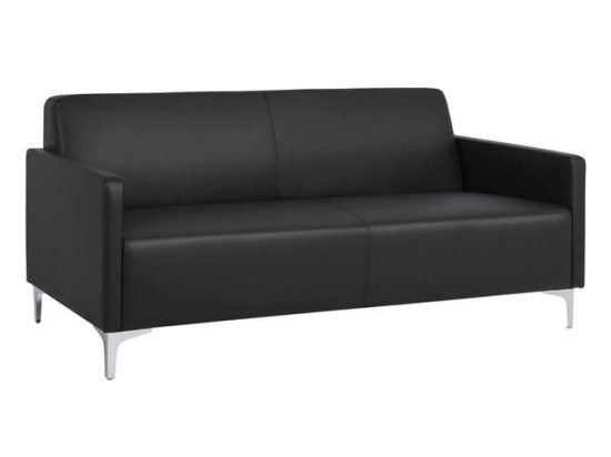Καναπές 3Θέσιος Nellie HM3159.31 Black 163x71x71Υ εκ. Τεχνόδερμα