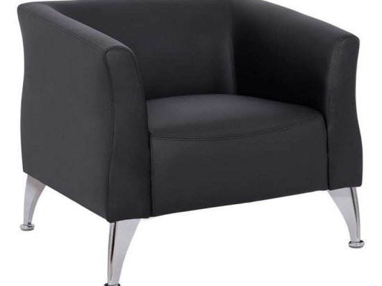 Πολυθρόνα Kiana 80x75x71 HM3122.11 Black Μέταλλο,Τεχνόδερμα