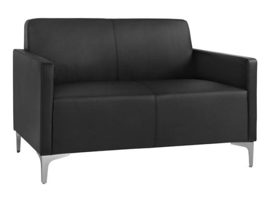 Καναπές 2Θέσιος Nellie HM3159.21 Black 113x71x71Υ εκ. Τεχνόδερμα