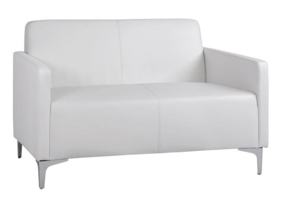 Καναπές 2Θέσιος Nellie HM3159.22 White 113x71x71Υ εκ. Τεχνόδερμα