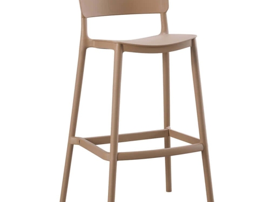 Σκαμπό Bar Snod2 HM6100.04 37,2x50x101,5cm Cappuccino