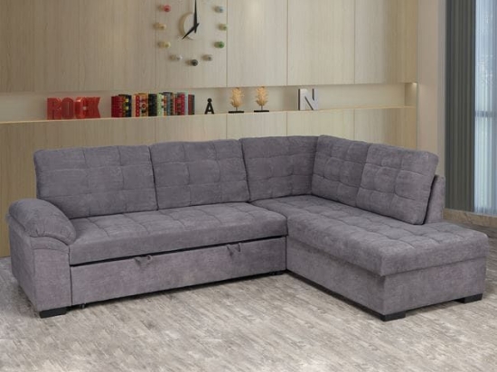 Καναπές Κρεβάτι Jade Δεξιά Γωνία Dark Grey HM3144.02R Ύφασμα