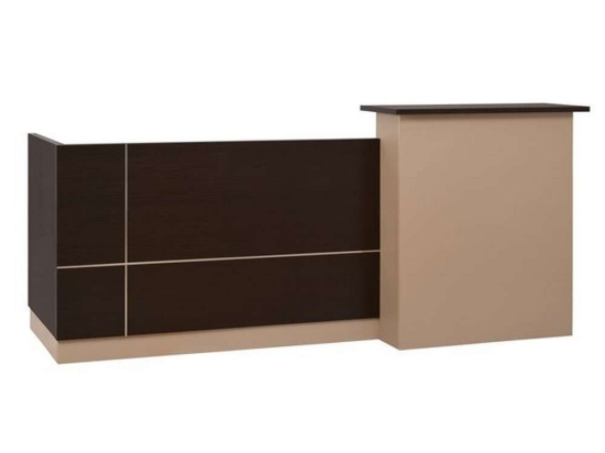Γραφείο Υποδοχής HM2068.01 240X82cm Wenge-Beige
