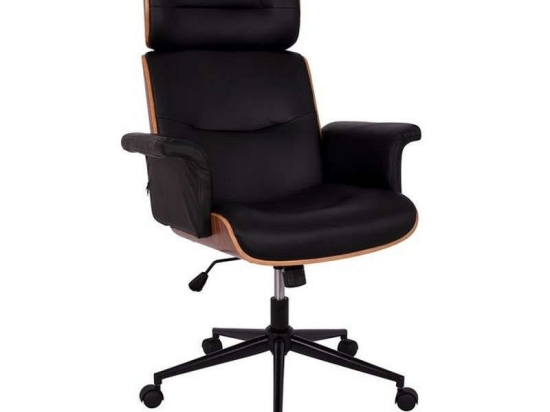 Καρέκλα Γραφείου Διευθυντική Superior Pro 74x74x116 HM1108.01 Wallnut-Black