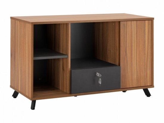 Ντουλάπι Γραφείου Supreme HM2375 120X40X68cm Honey Oak - Grey
