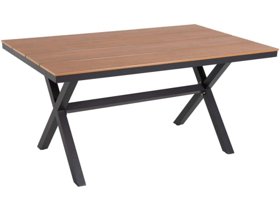 Τραπέζι Κήπου Tawnee HM6037.01 150x89,5x73cm Anthracite-Natural
