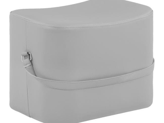 Σκαμπό Beate Light Grey HM8630.10 51x34x35Υ εκ. Τεχνόδερμα