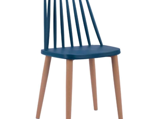 Καρέκλα Vanessa HM8052.05 43x46,5x82Υcm Blue Σετ 4τμχ Μέταλλο,Πολυπροπυλένιο