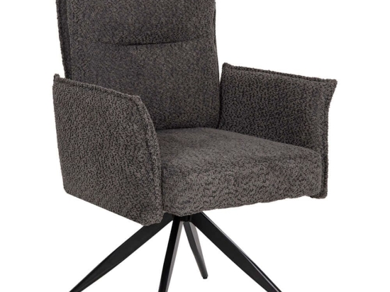 Πολυθρόνα Zorin HM9846.03 64x66x94,5cm Grey Μέταλλο,Ύφασμα