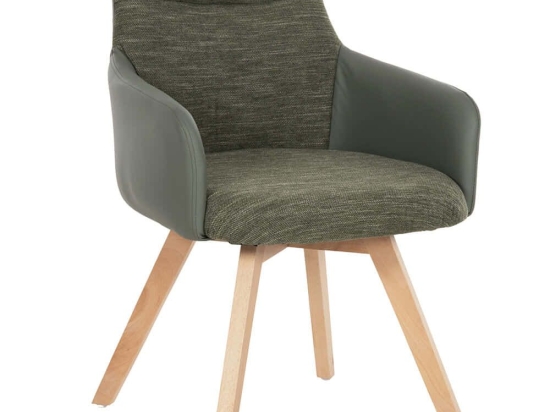 Πολυθρόνα Dew HM9848.05 56,5x62x81,5cm Green Ύφασμα,PU