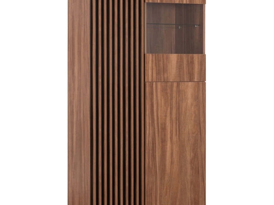 Βιτρίνα Harry HM18011.01 90x40x185cm Natural-Black