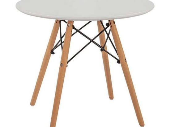 Τραπέζι Minimal Kid HM8451.01 Στρογγyλό Φ60x51cm White Mdf