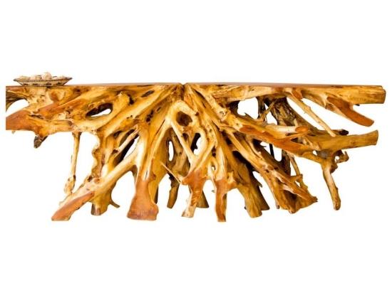 Κονσόλα HM9369 150x40x70cm Από Μασίφ Teak Ξύλο Natural Ξύλο