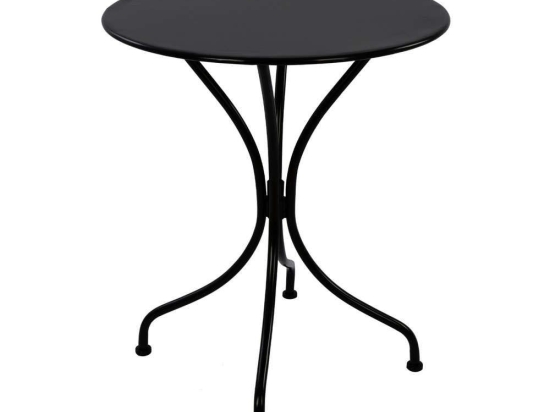 Τραπέζι Στρογγυλό Alpine HM5104.14 Φ60x72cm Black
