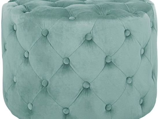 Σκαμπό Kassie Chesterfield HM8406.07 Φ60x43cm Mint