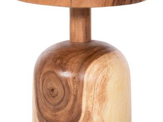 Τραπεζάκι Βοηθητικό Pumbe HM9892 Φ39,5x40cm Natural