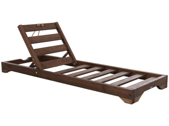 Ξαπλώστρα Με Πόδι Ikaria HM6107.01 80x208x100cm Walnut
